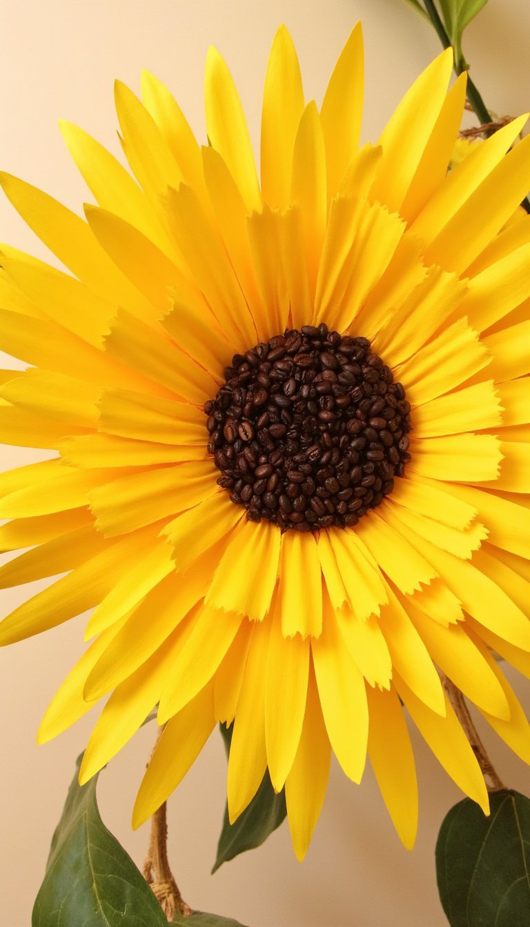 2. Giant Cardstock Sunflowers