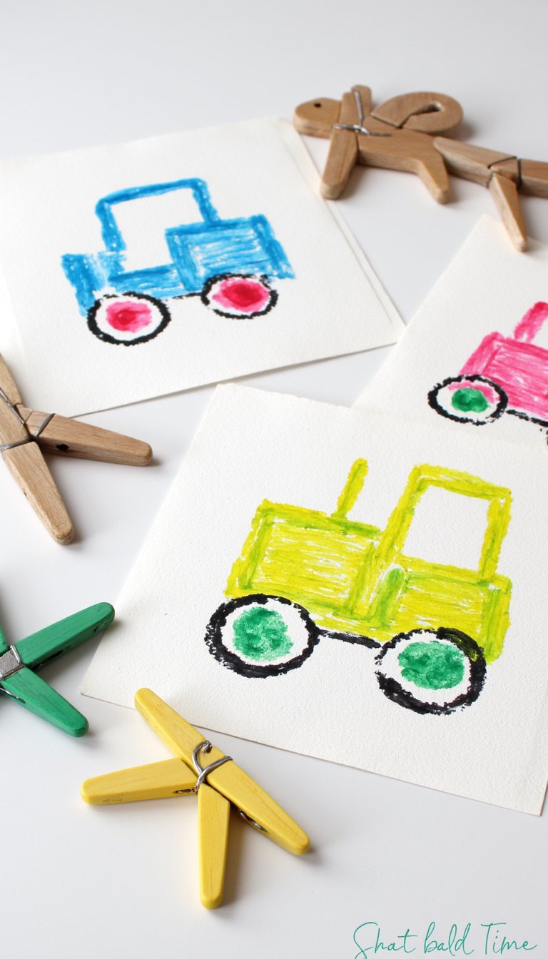 14. Clothespin Farm Animals