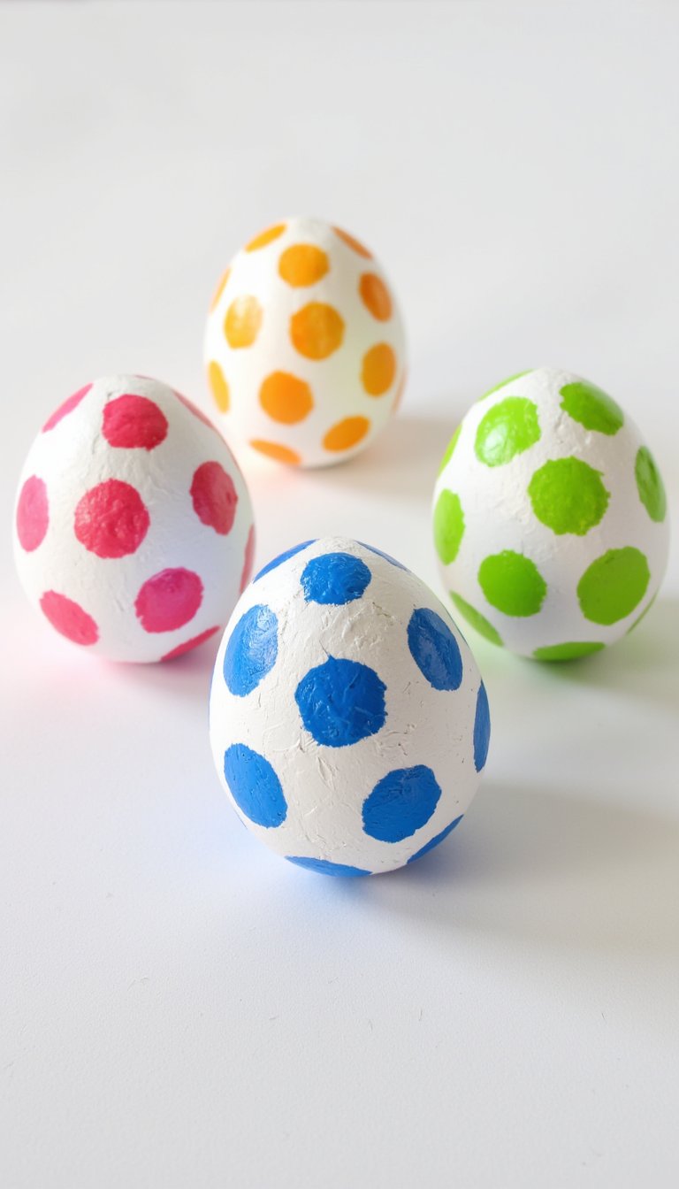 18. Q-Tip Painted Easter Eggs