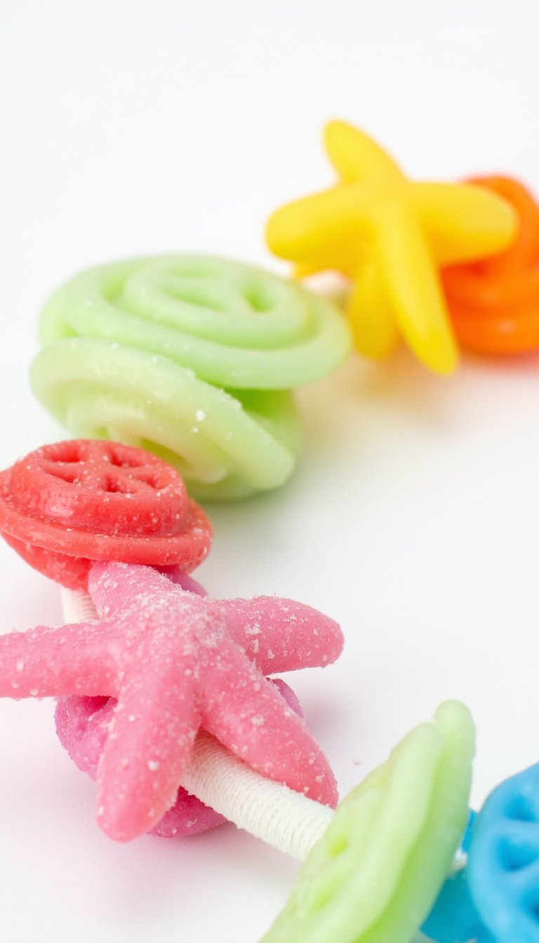 4. Pasta Necklace Rainbow