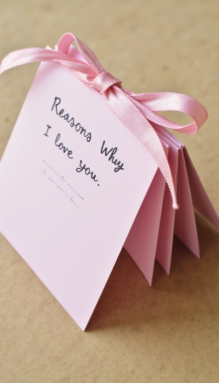 1. The "Reasons Why I Love You" Accordion Card
