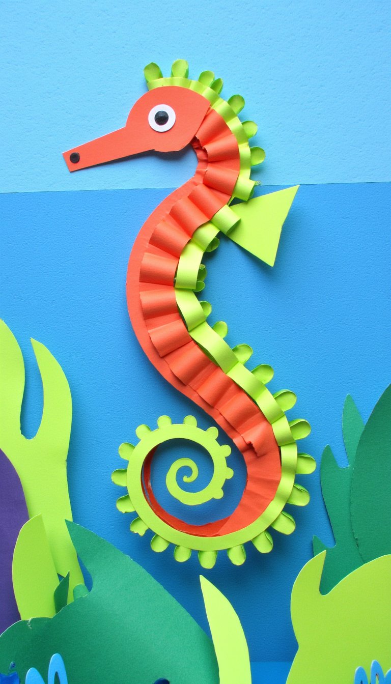 9. Paper Chain Seahorse