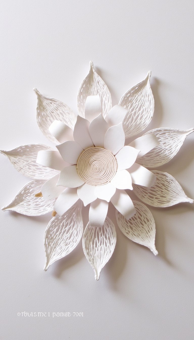 8. Quilled Paper Lotus Art