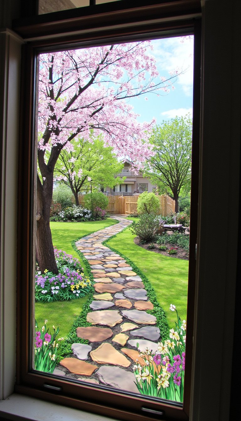 12. Reverse Glass Painting for a Polished Look