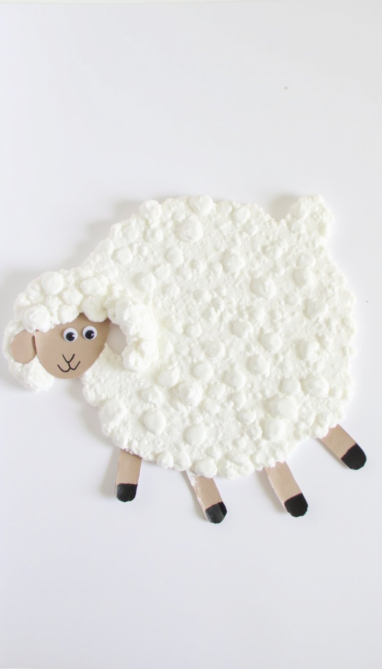 6. Bubble Wrap Print Sheep