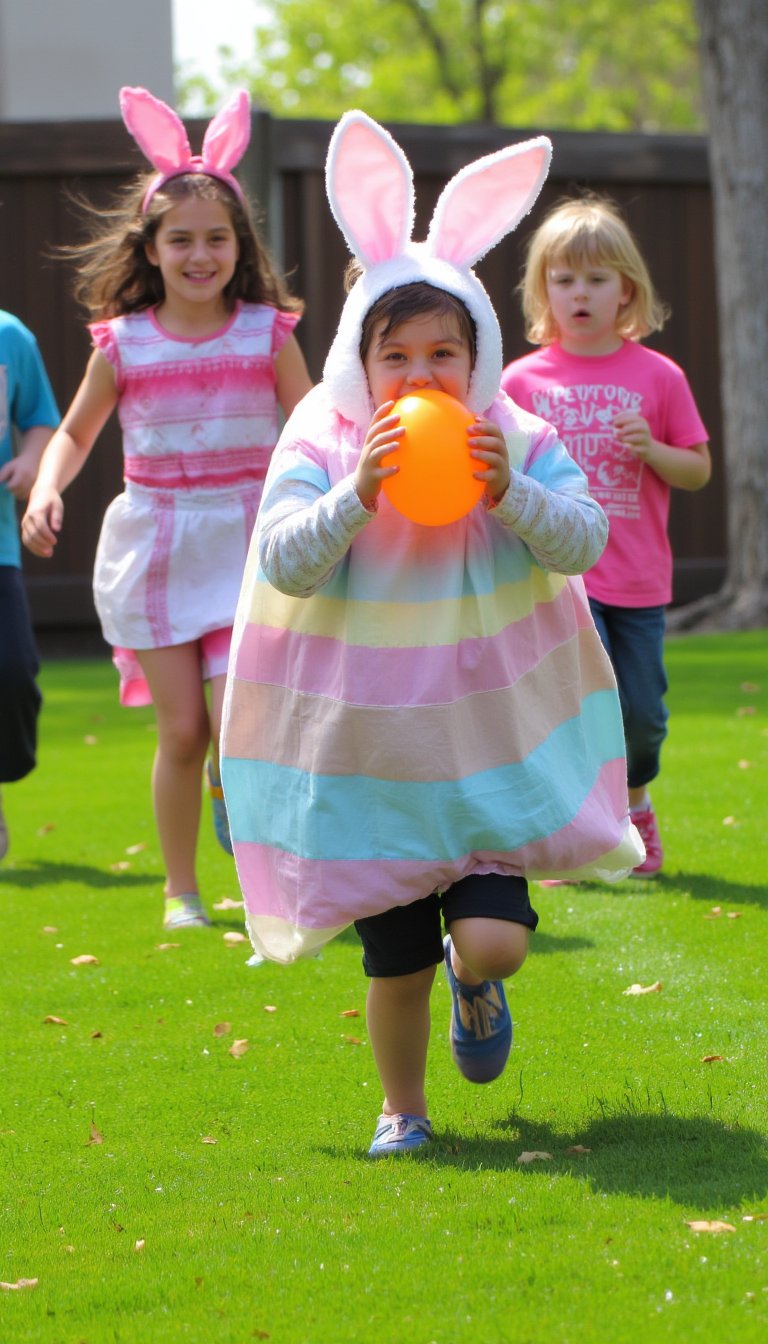 21. Backyard Bunny Sack Races