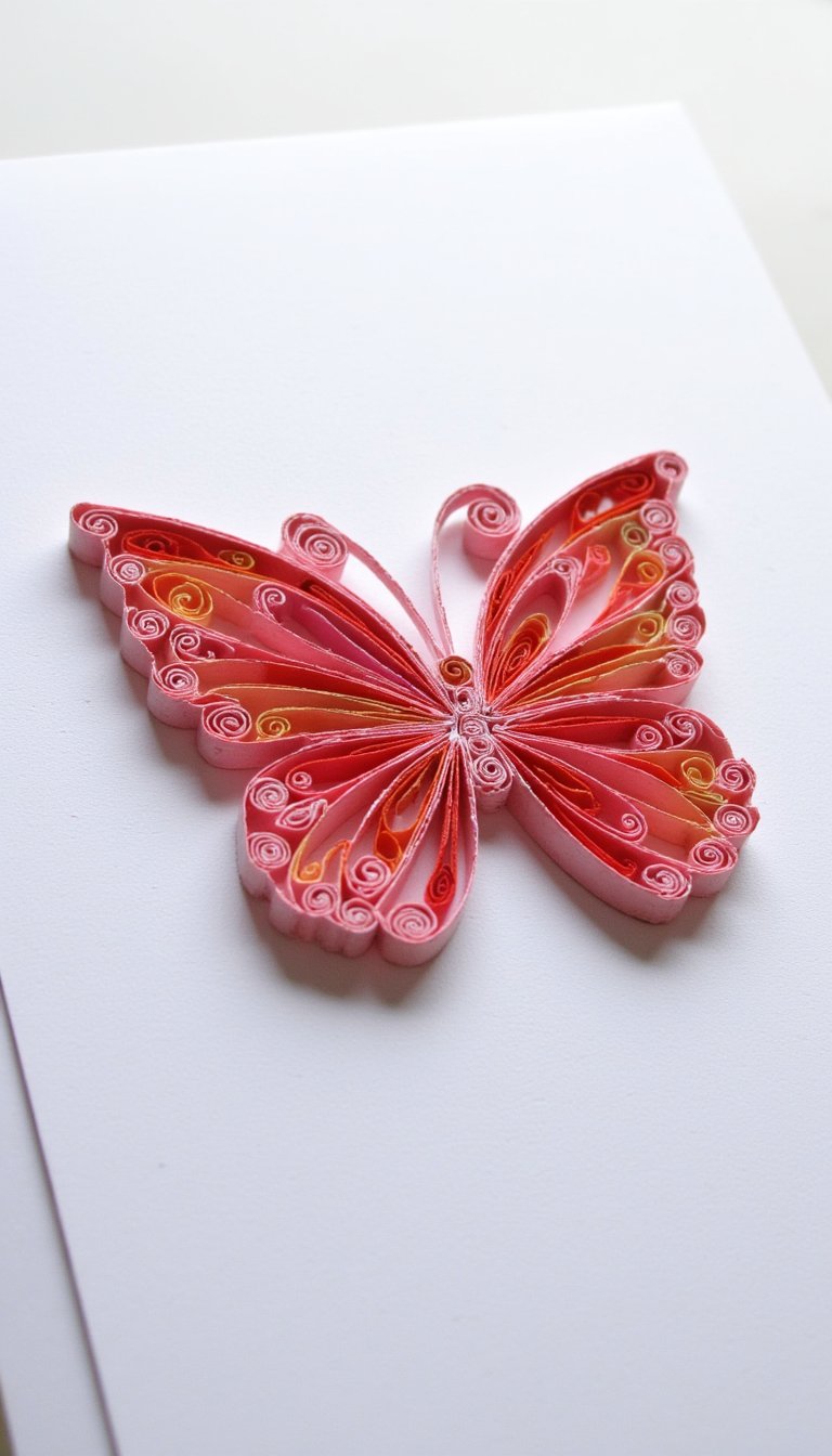 6. Paper Quilled Butterfly Cards