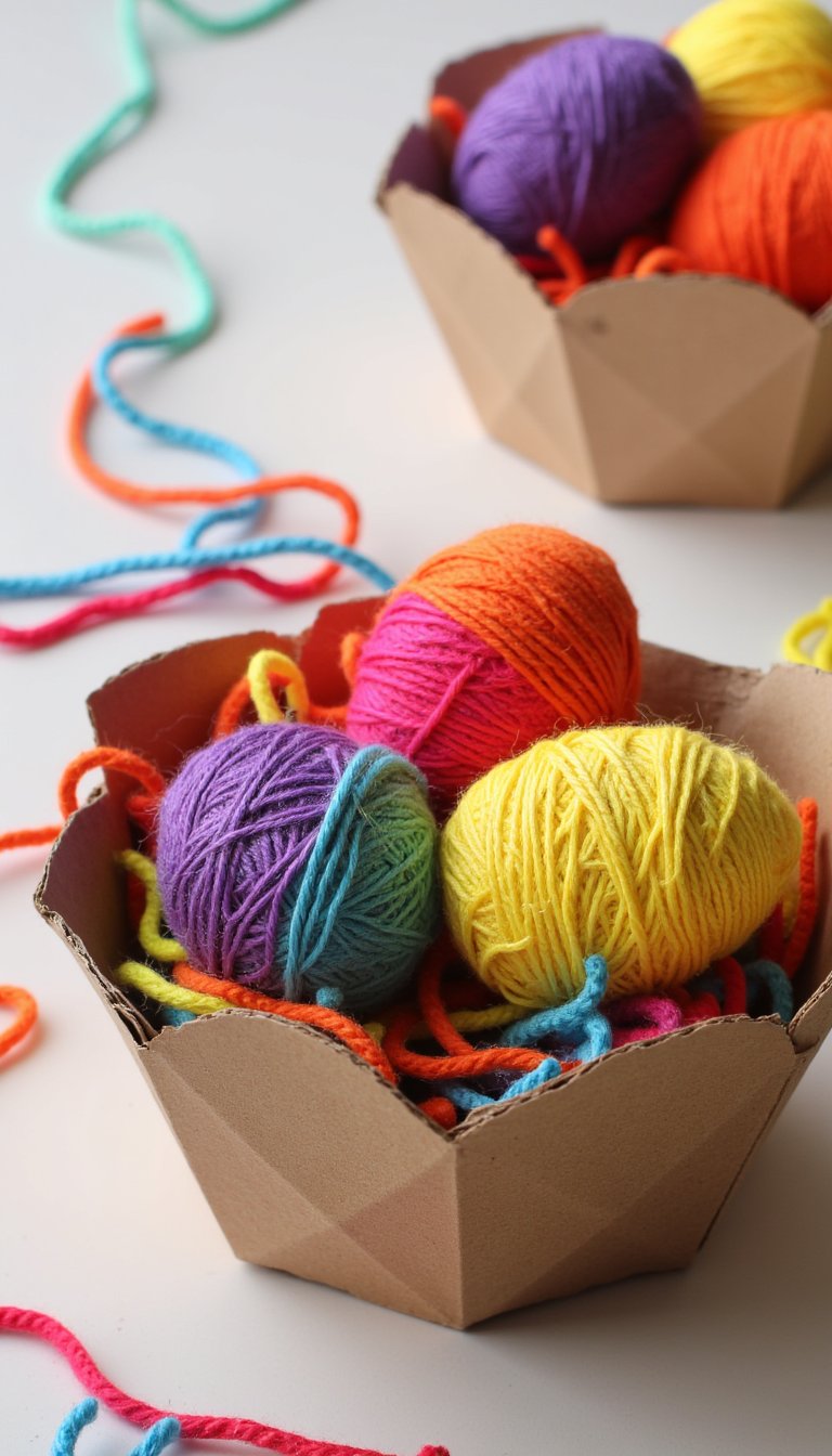 9. Yarn-Wrapped Eggs