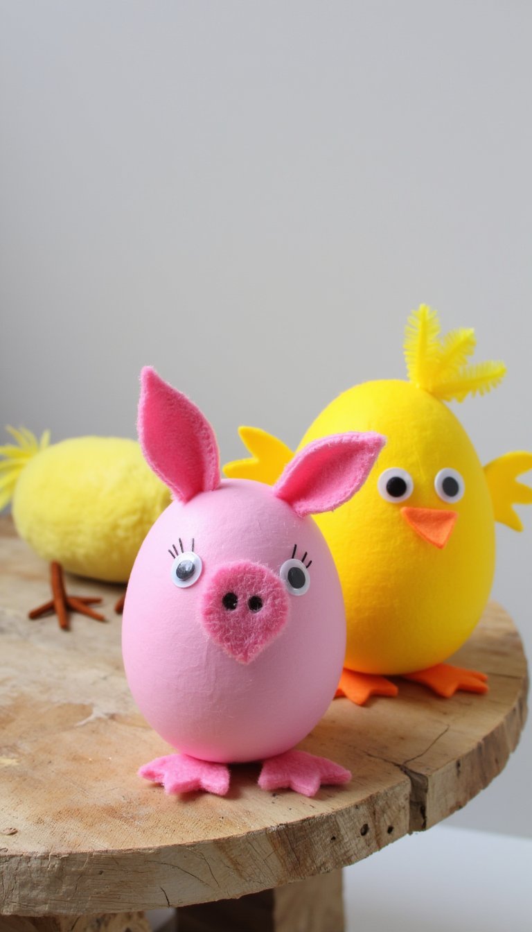 1. Upcycled Plastic Egg Critters