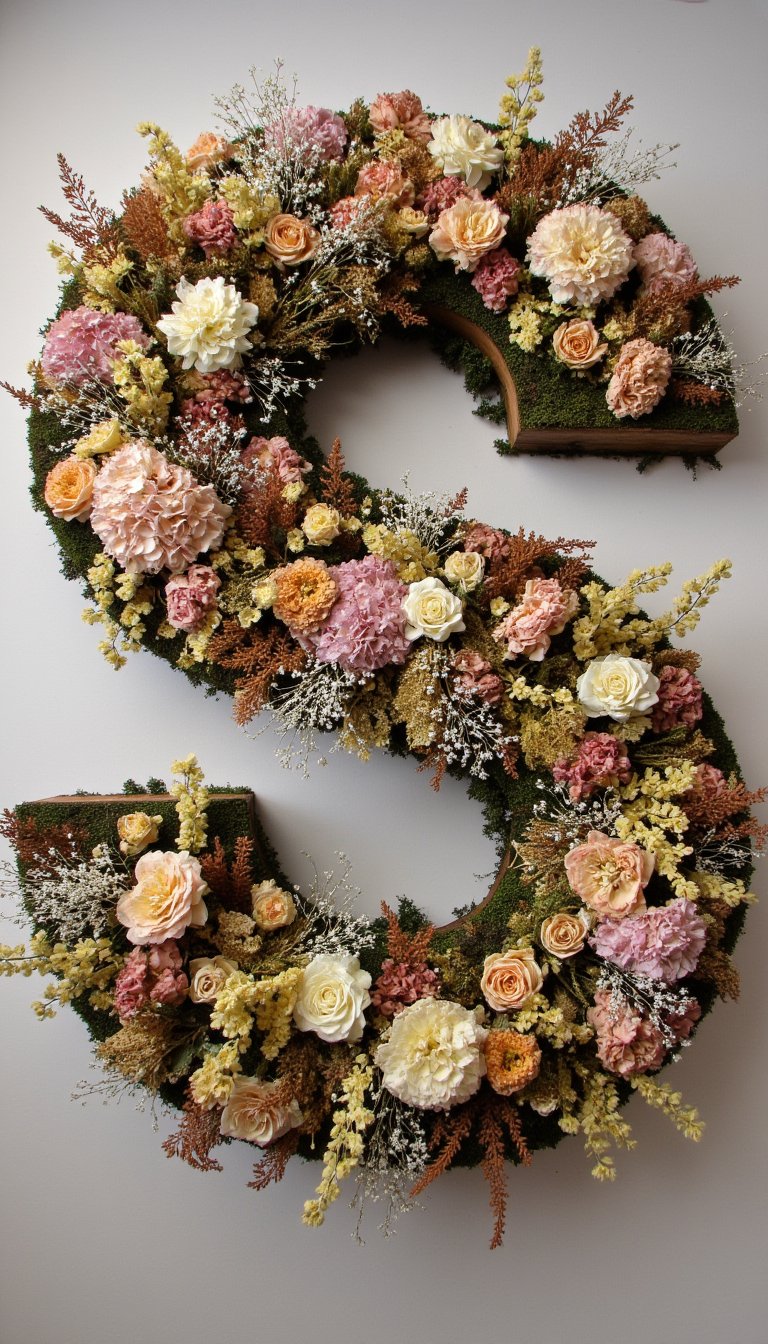 4. Floral Letter Monogram