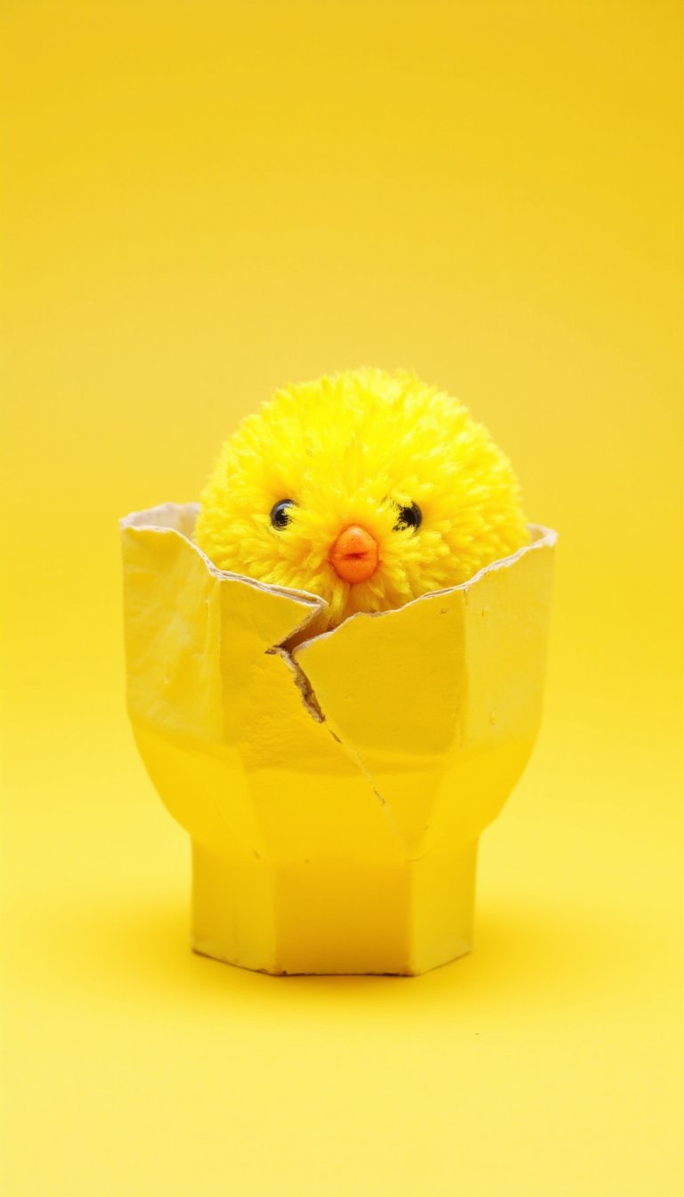 11. "Hatching Chick" Egg Carton Cups