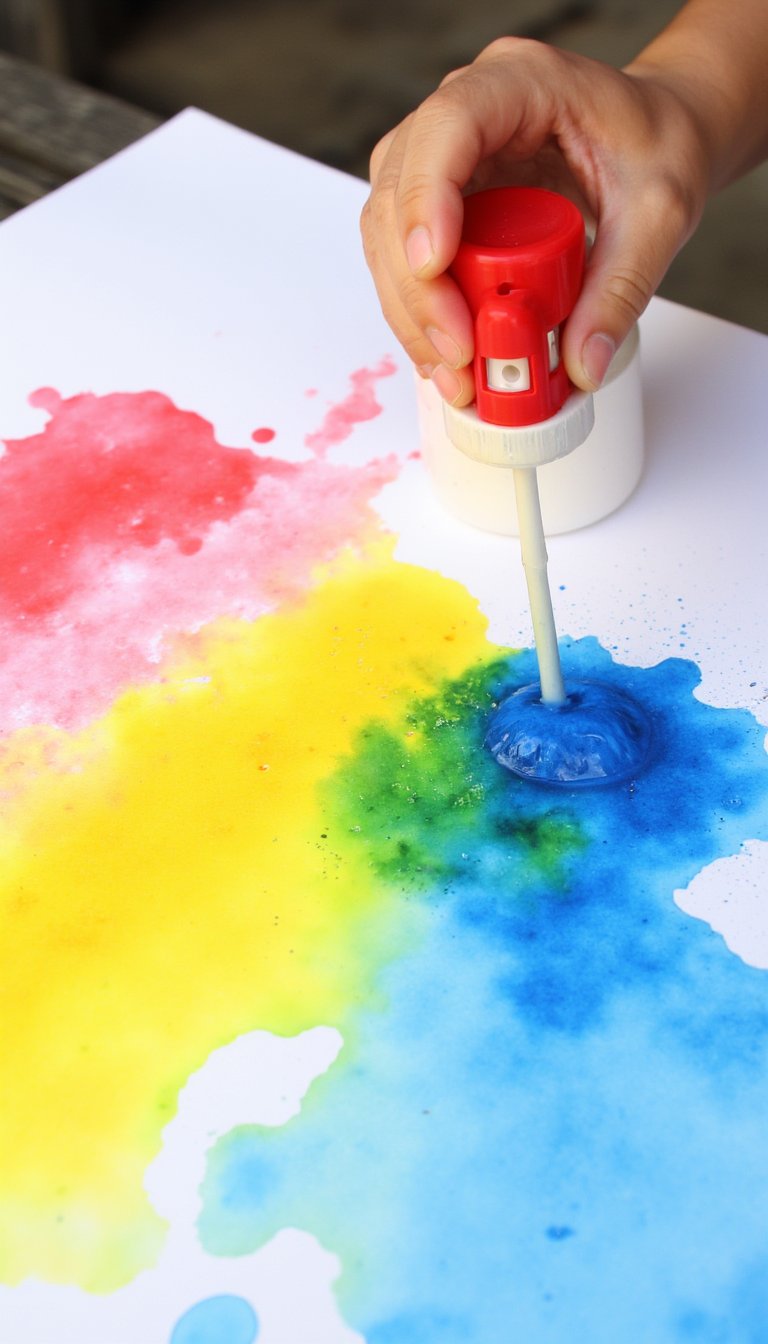 14. Spray Bottle Rainbow