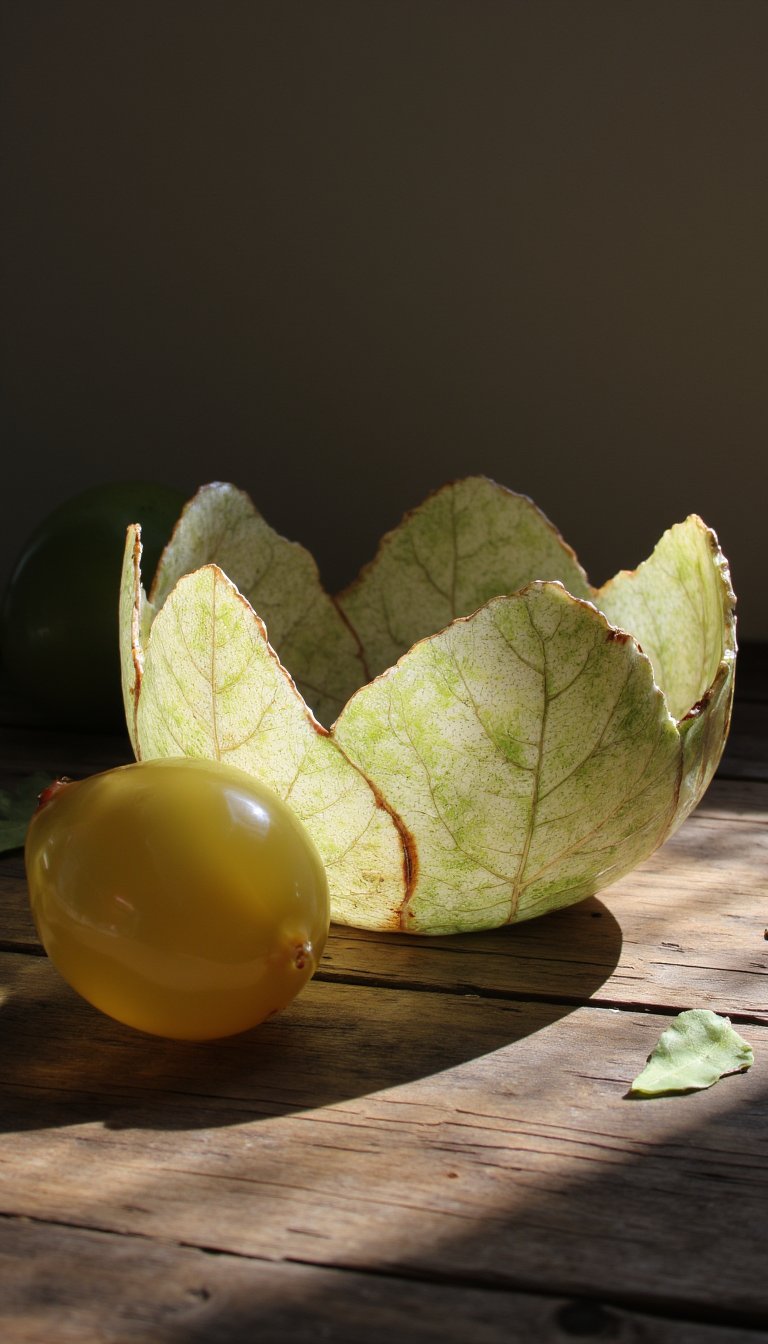 10. Decoupage Leaf Bowls