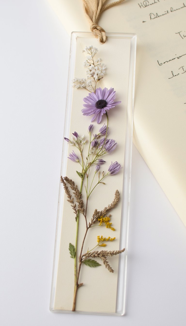 8. Botanical Bookmark with Tassel