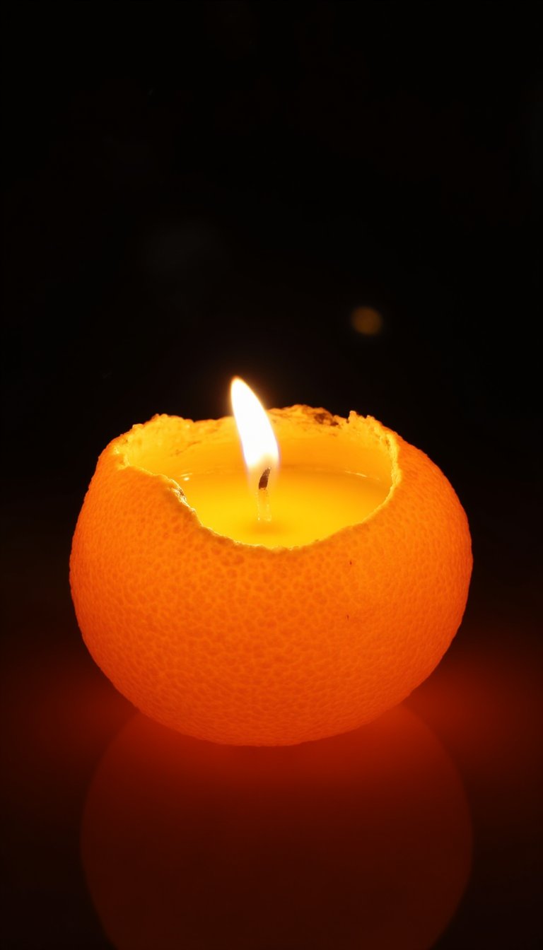 8. Citrus Peel Candles
