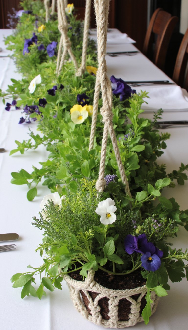 4. The Hanging Basket Table Runner