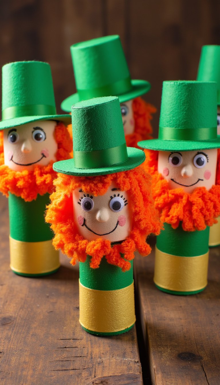 5. Clothespin Leprechaun Puppets