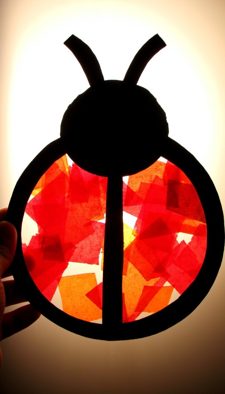 10. Ladybug Suncatchers
