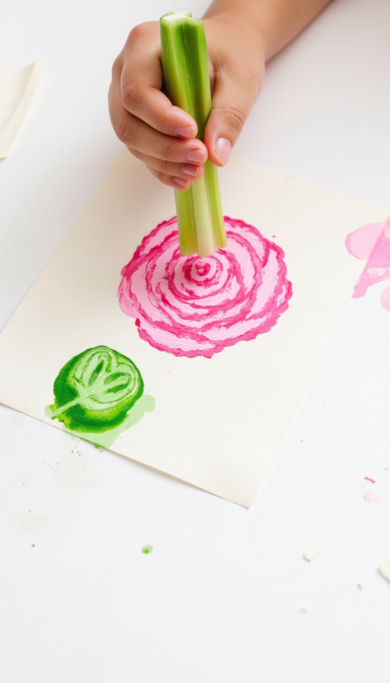 13. Celery Stamp Roses