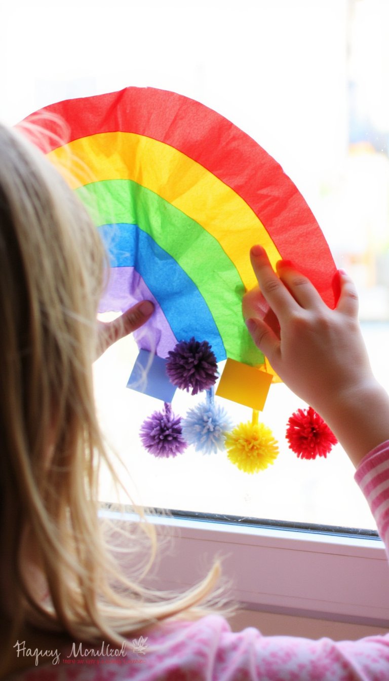 5. Contact Paper Sticky Rainbow