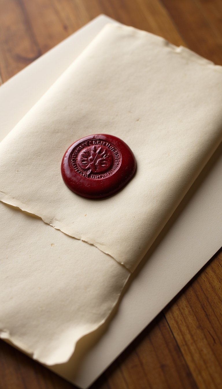 21. Parchment & Wax Seal Card