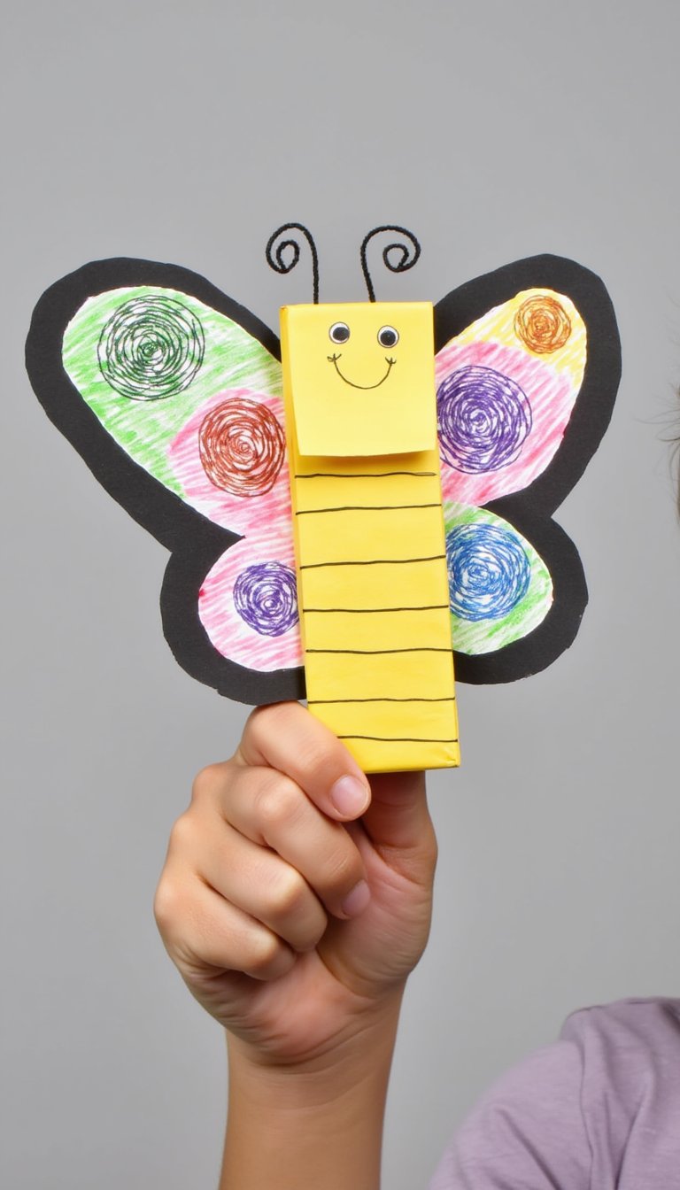 17. Paper Bag Puppet Butterfly
