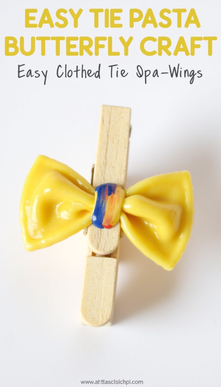 2. Clothespin & Pasta Butterflies