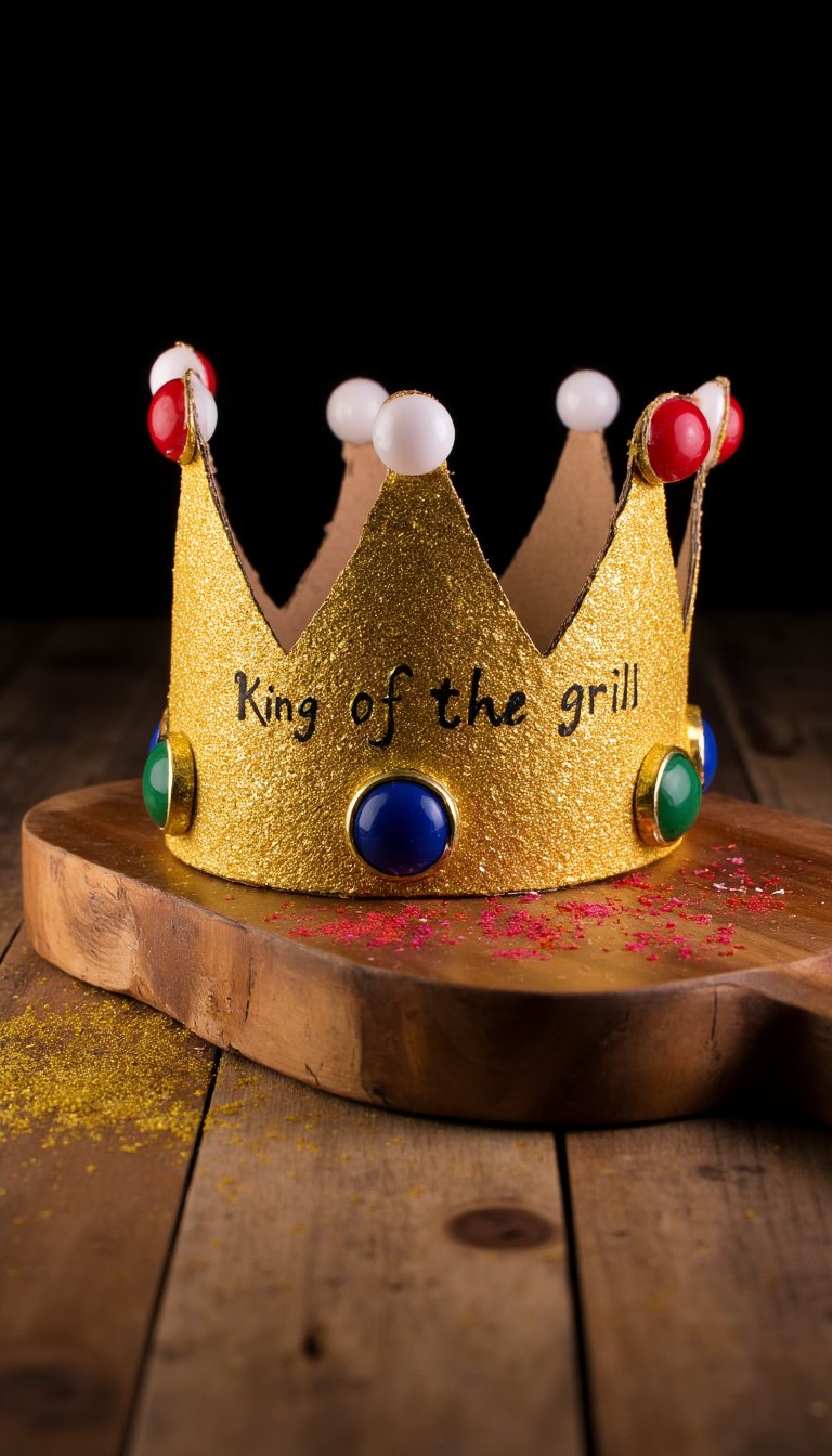 15. Personalized "King of the Grill" Crown or Trophy
