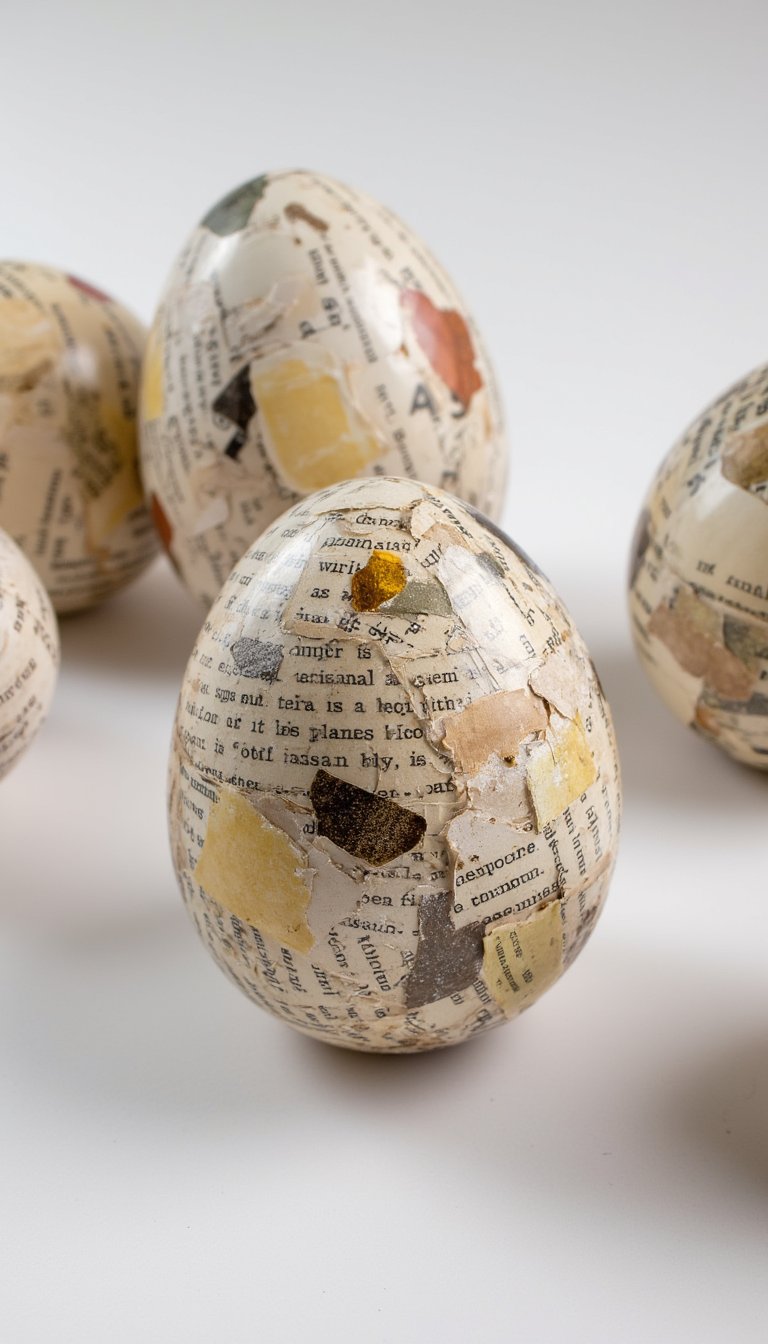 12. Decoupage Easter Eggs