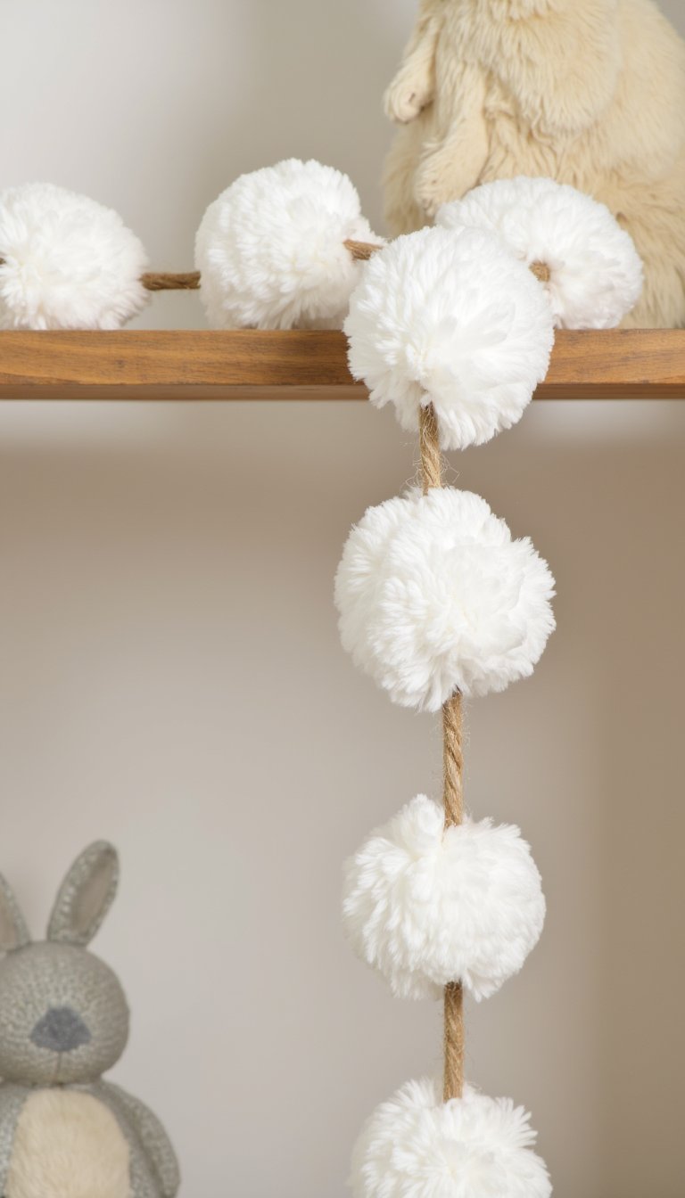 24. A Bunny Tail Garland