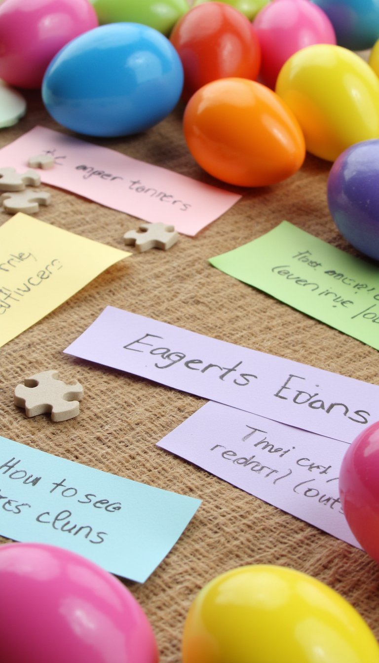 18. Easter Egg Scavenger Hunt with Clues