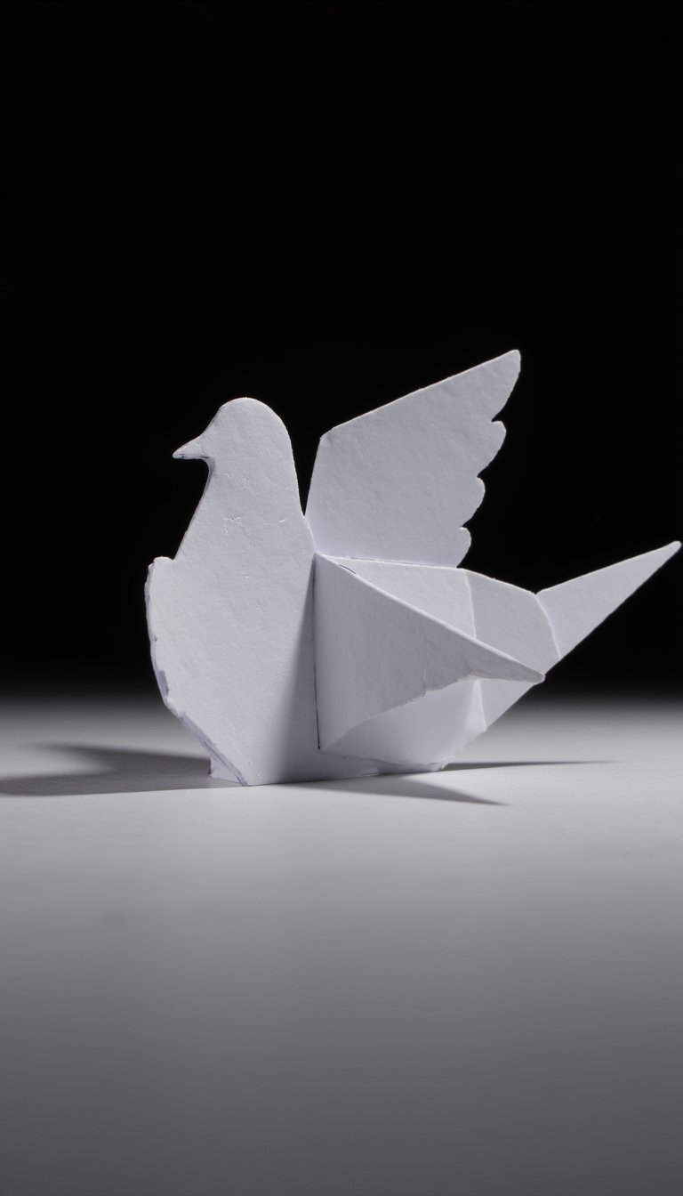 6. Delicate Paper Dove