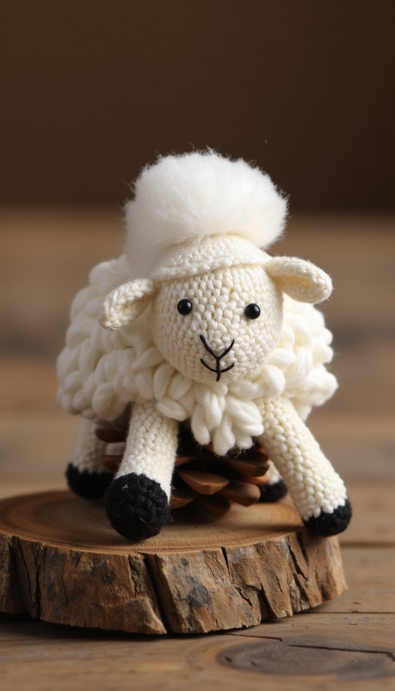 9. Yarn-Wrapped Sheep