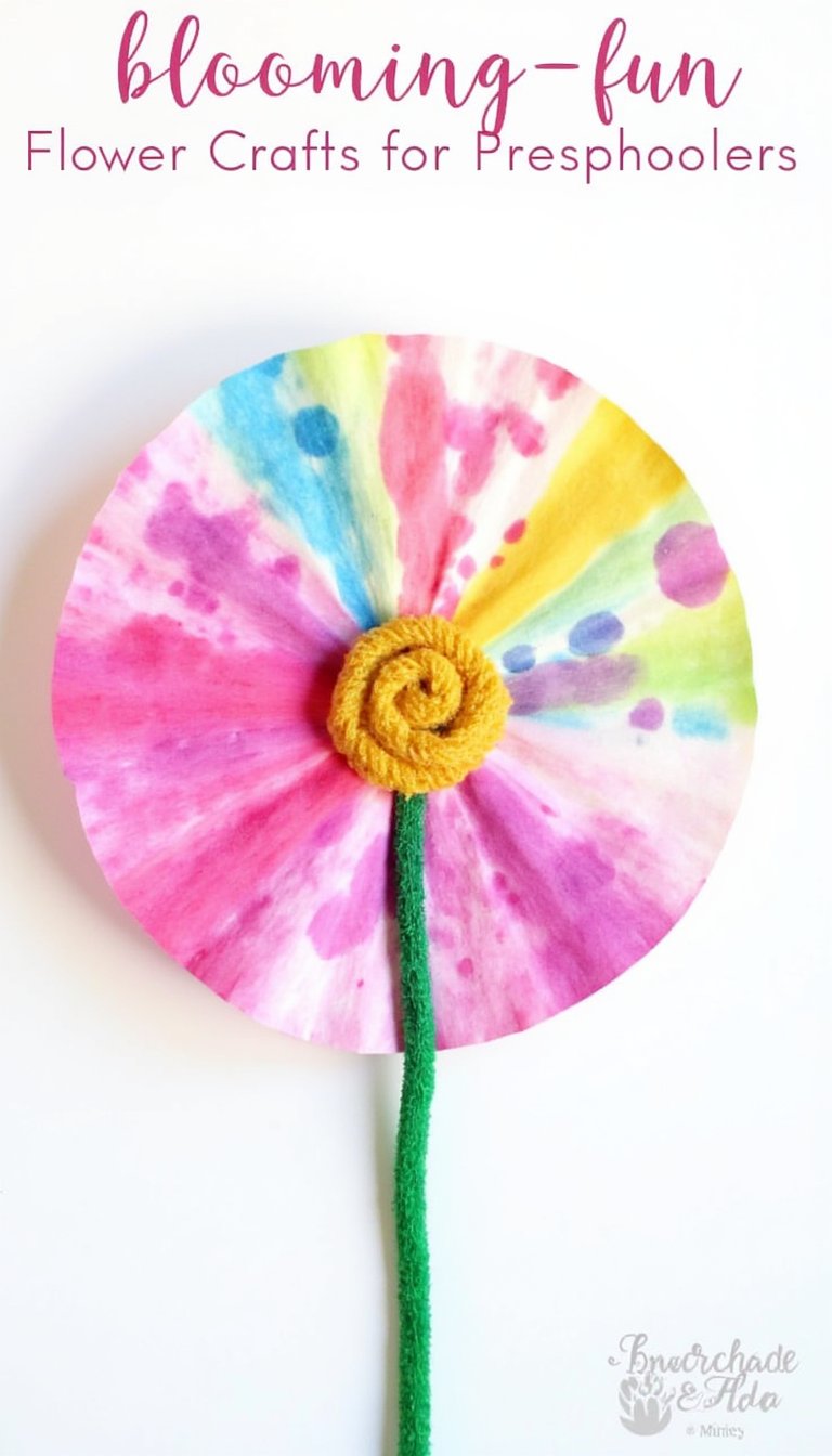 6. Coffee Filter Watercolor Wonders