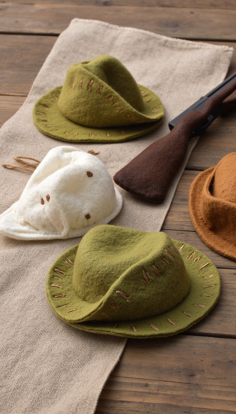 8. Hand-Stitched Felt "Minuteman" Ornaments