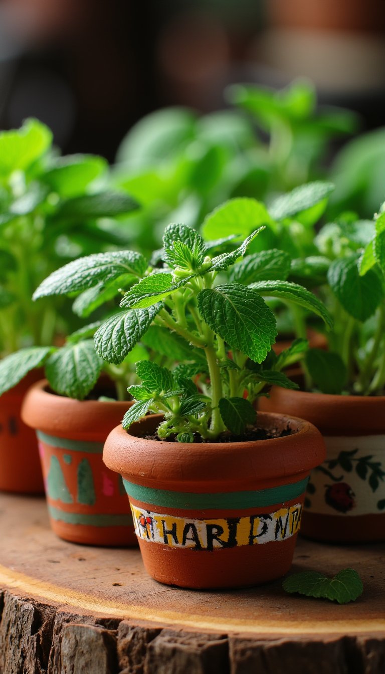 12. Potted Plant Posy Pots