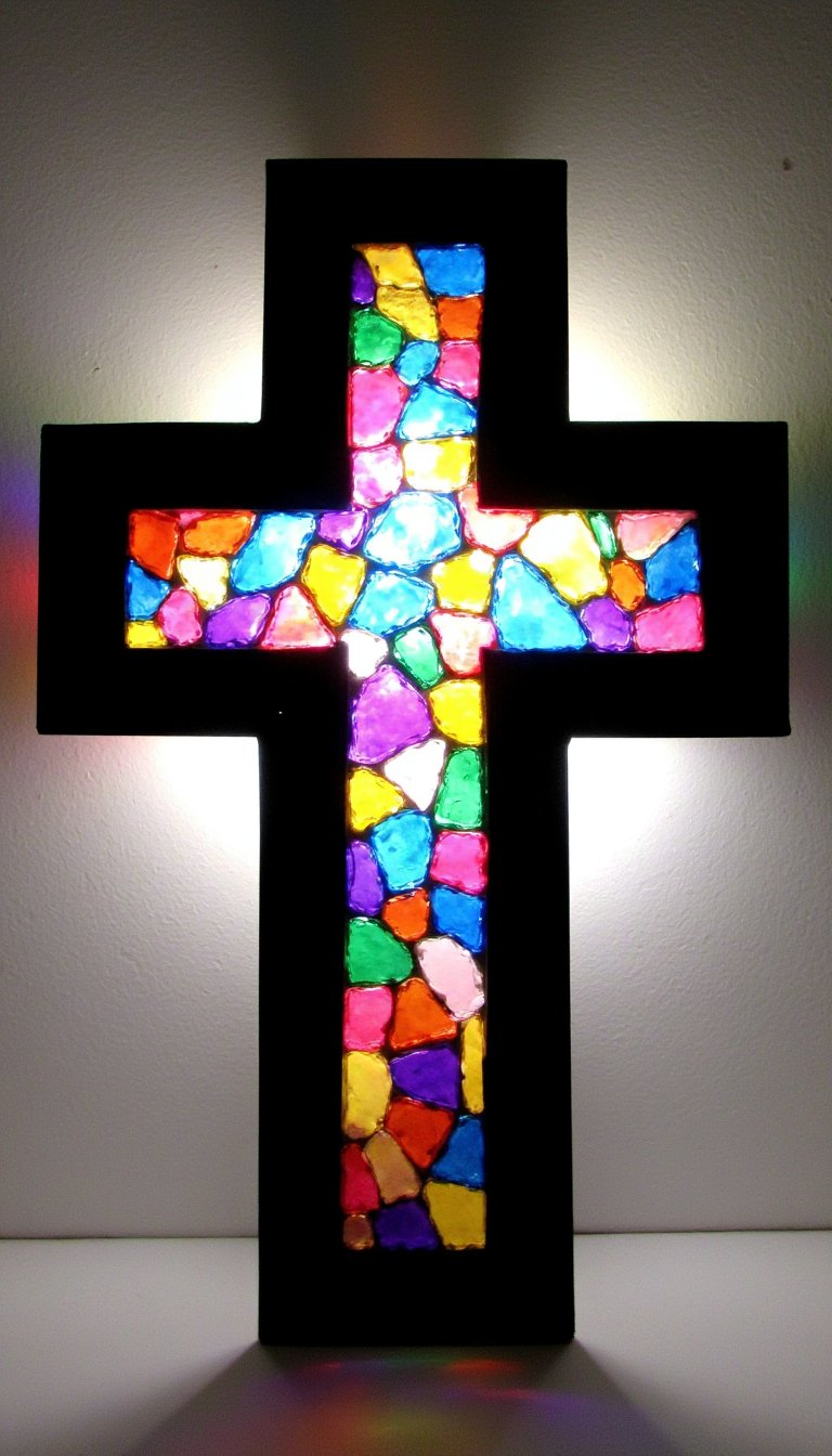 23. Stained Glass Cross