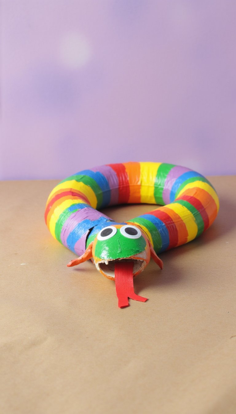 3. Toilet Paper Roll Snake