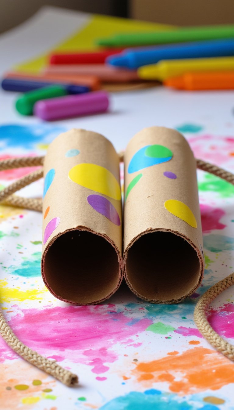 9. Cardboard Tube Binoculars