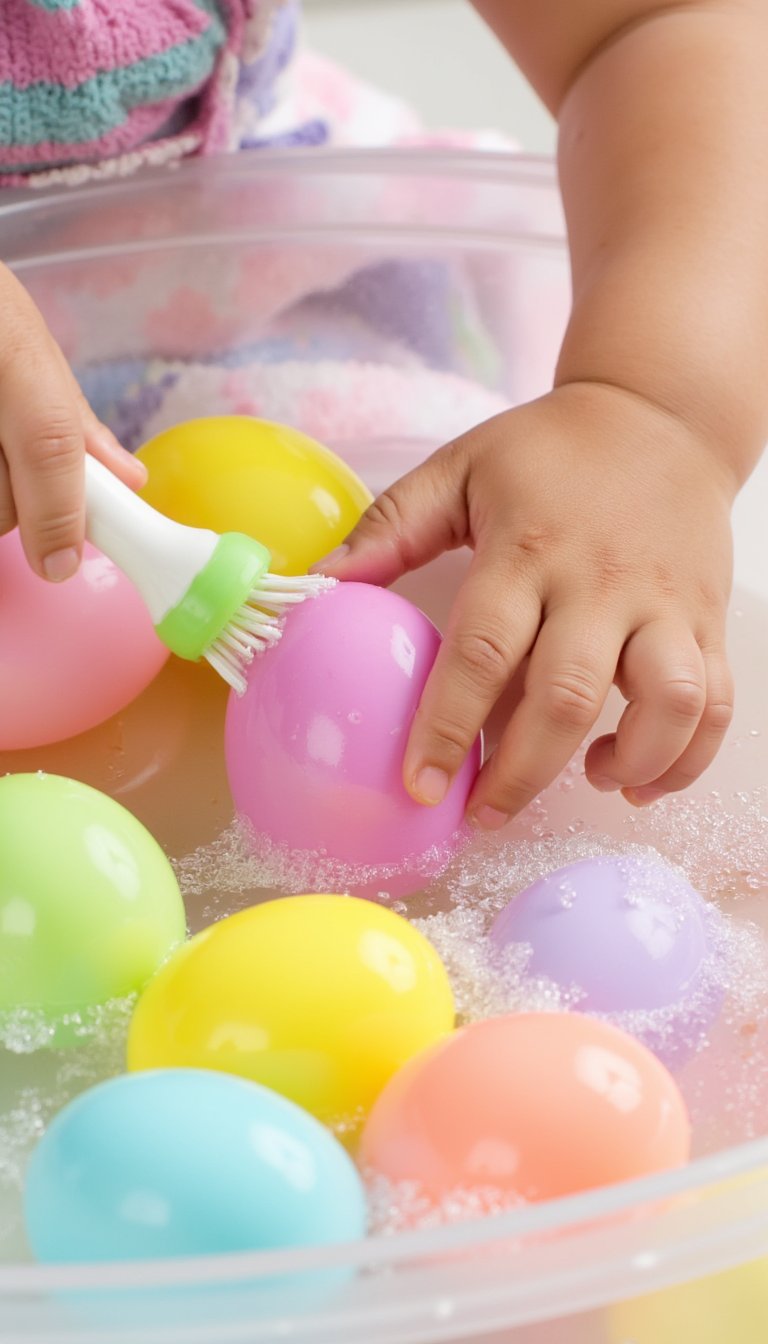 6. "Car Wash" for Plastic Eggs