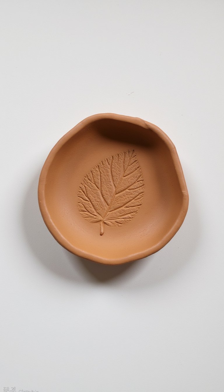 15. Clay Leaf Impression Dishes