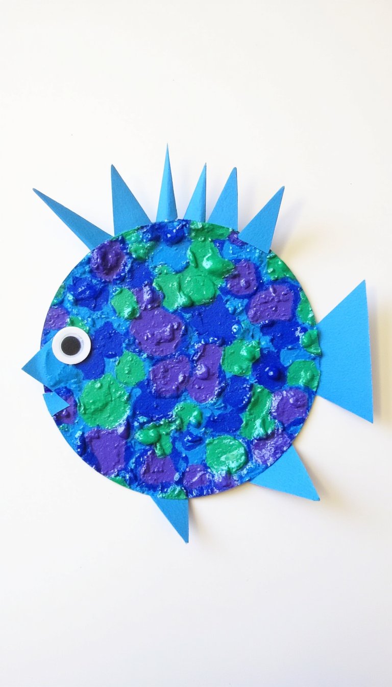 6. Bubble Wrap Printing Pufferfish