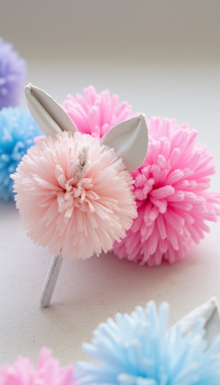 20. Tissue Paper Pom-Pom Butterfly