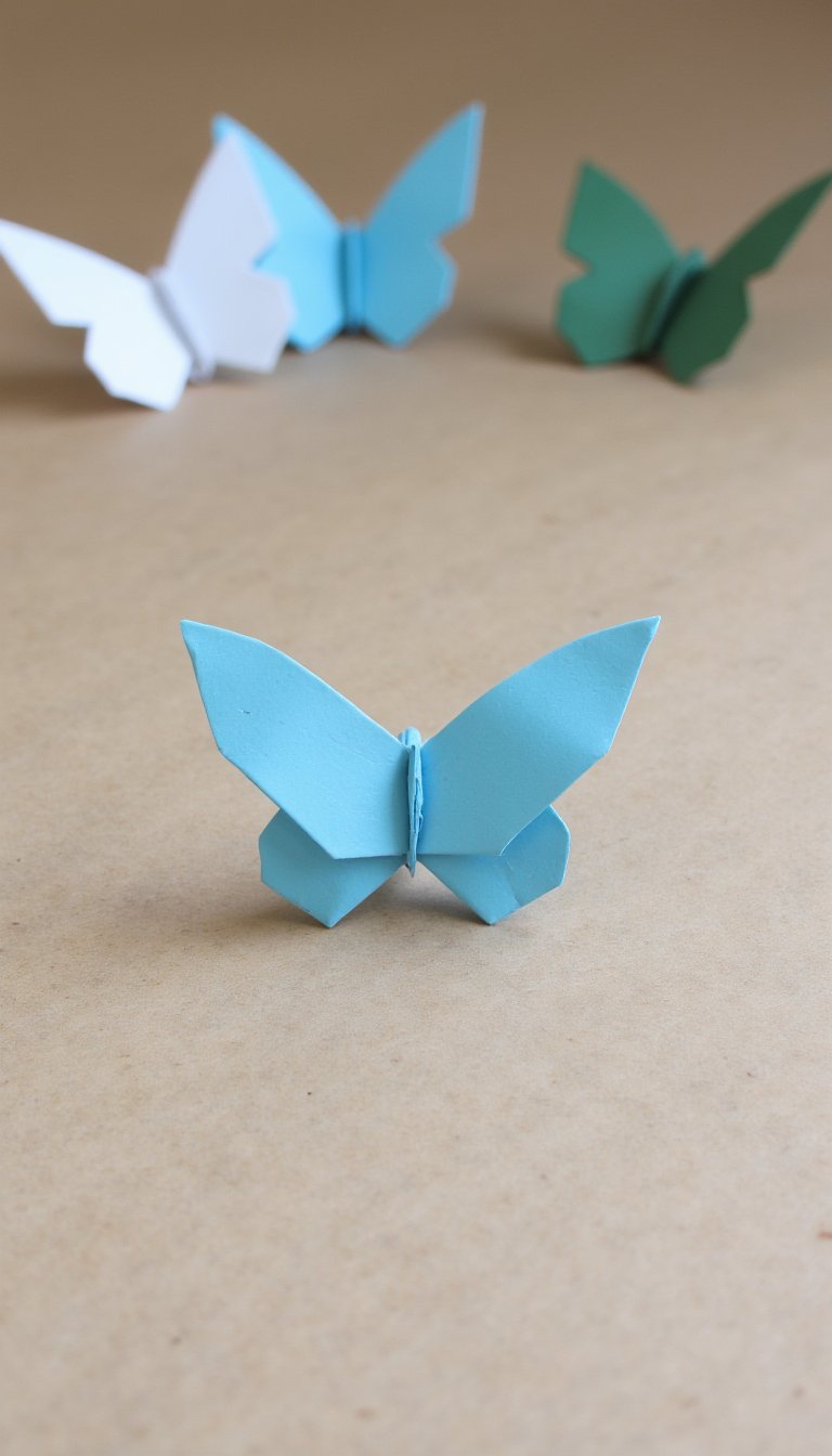 3. Origami Butterfly (Traditional)