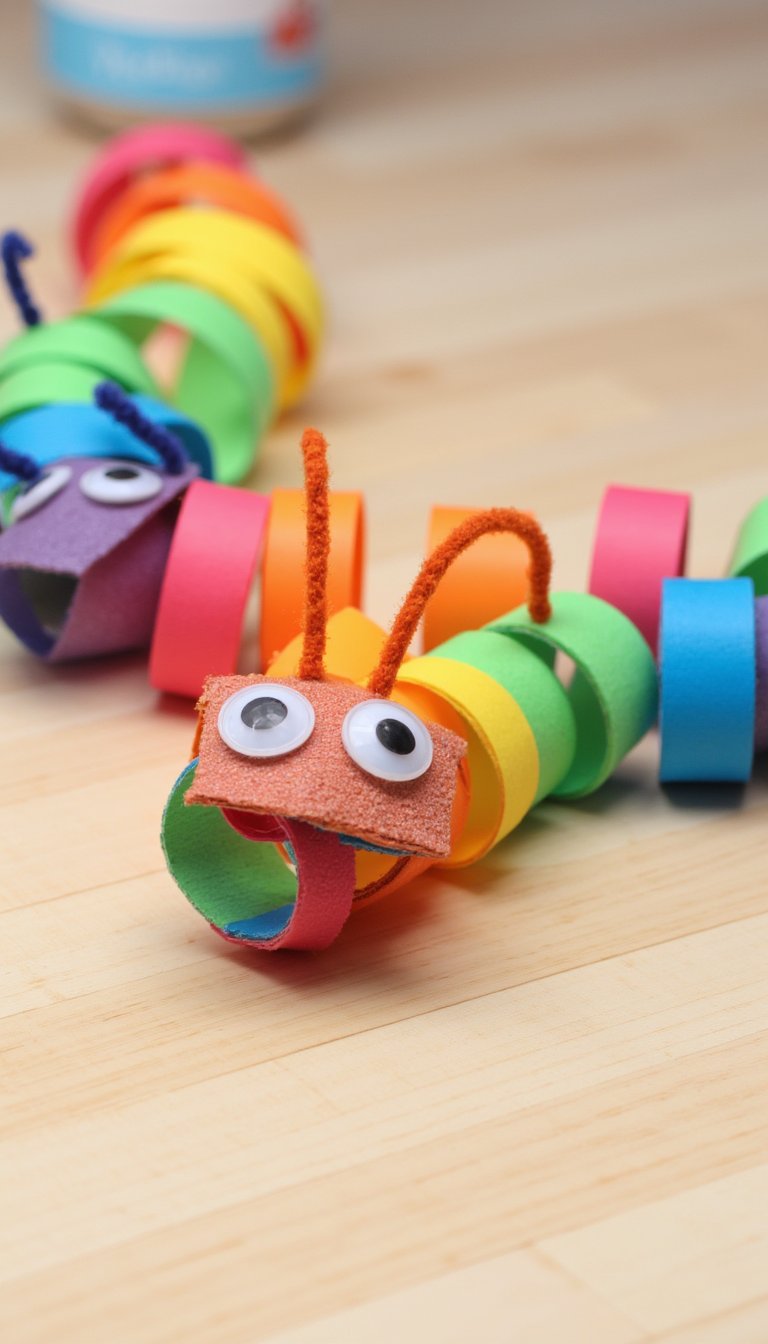 12. Paper Chain Caterpillar