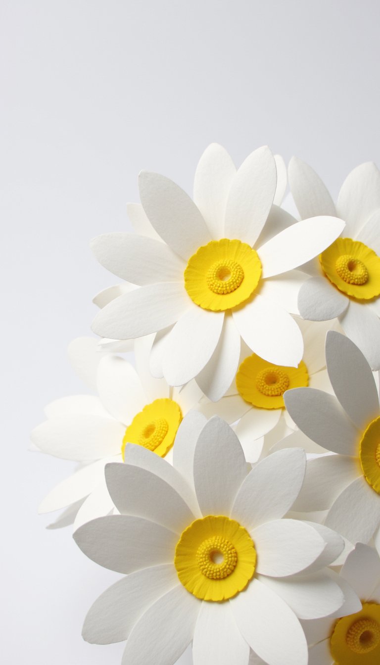 4. Simple & Sweet Cardstock Daisies