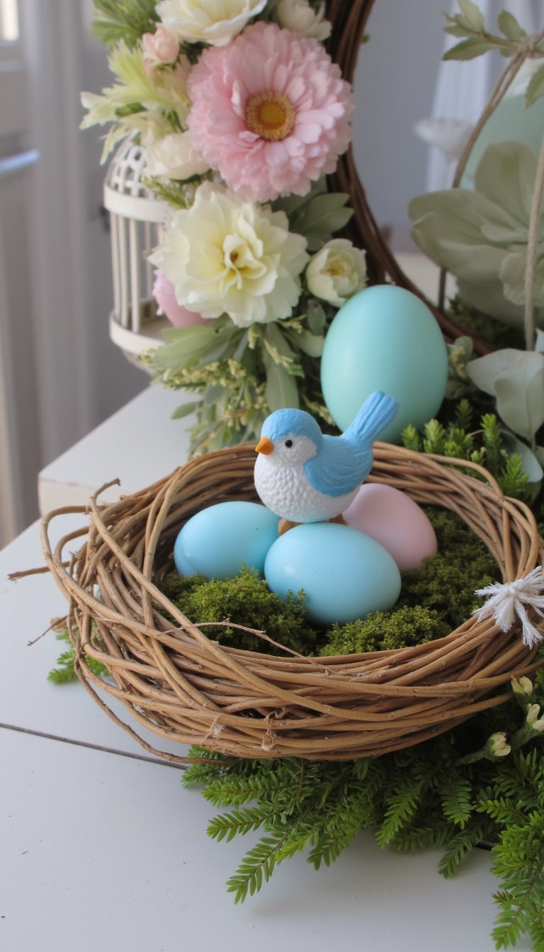 6. A Whimsical Bird's Nest with Eggs