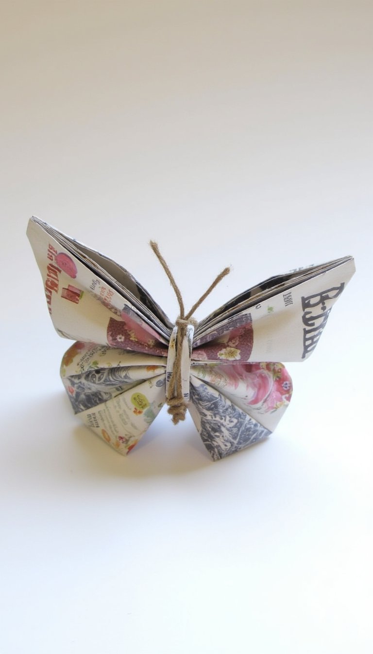 6. The "No-Cut" Folded Paper Butterfly