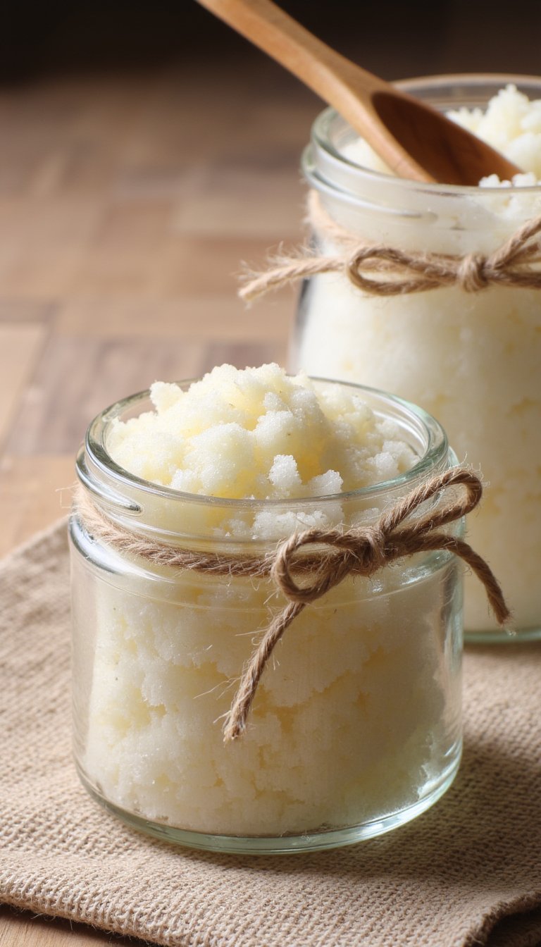 9. Homemade Sugar Scrub in a Jar