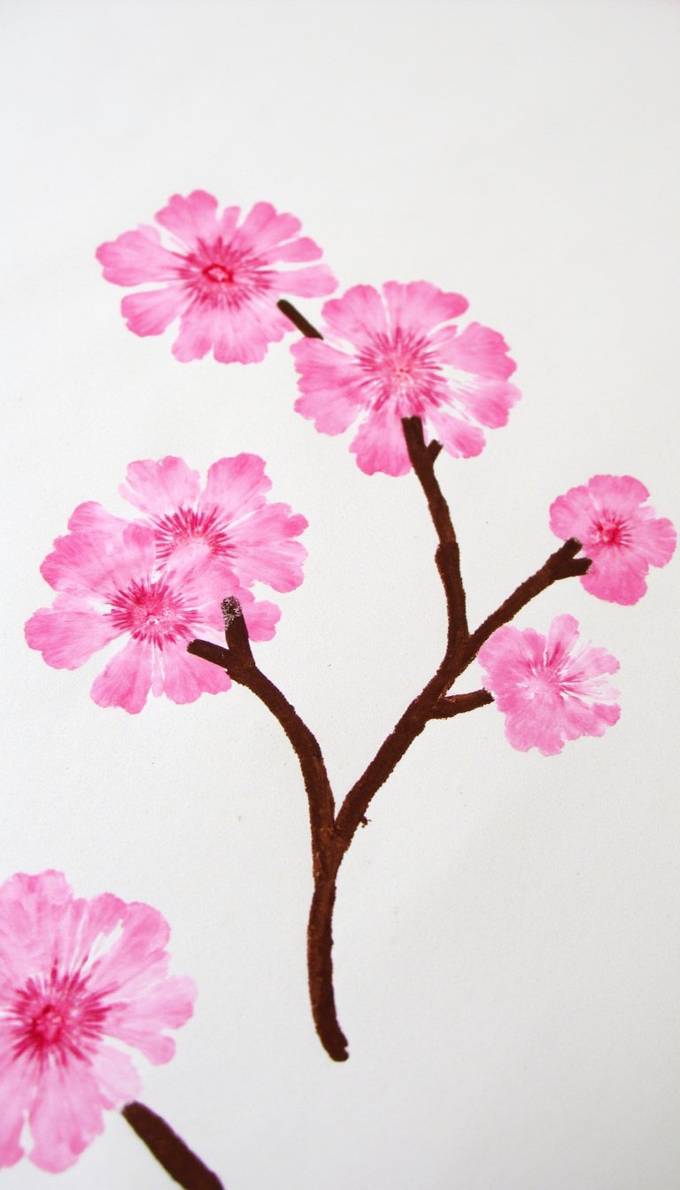 23. Fingerprint Cherry Blossoms